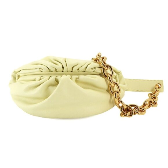 BOTTEGA VENETAThe Chain Pouch Body Bag Leather Yellow 651445 Purse 90215656 - Picture 1 of 9